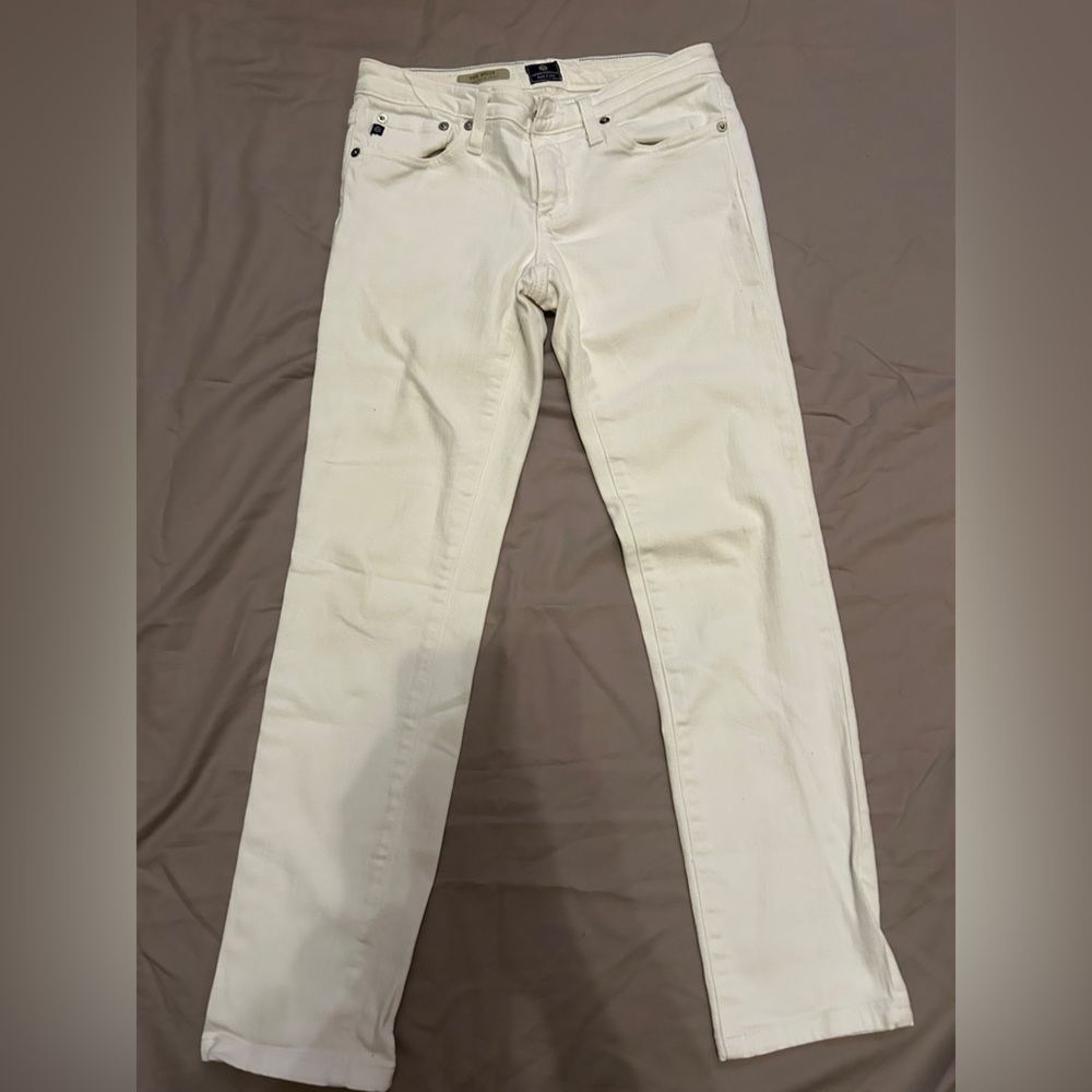 Ag Adriano Goldschmied the stilt cigarette white jeans Size 26